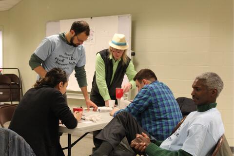 Our community organizing group facilitated a mural project at Wilson Library in New Haven