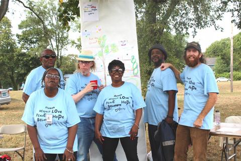 Our team at the International Day of Peace Festival in West River neighborhood, September 2016